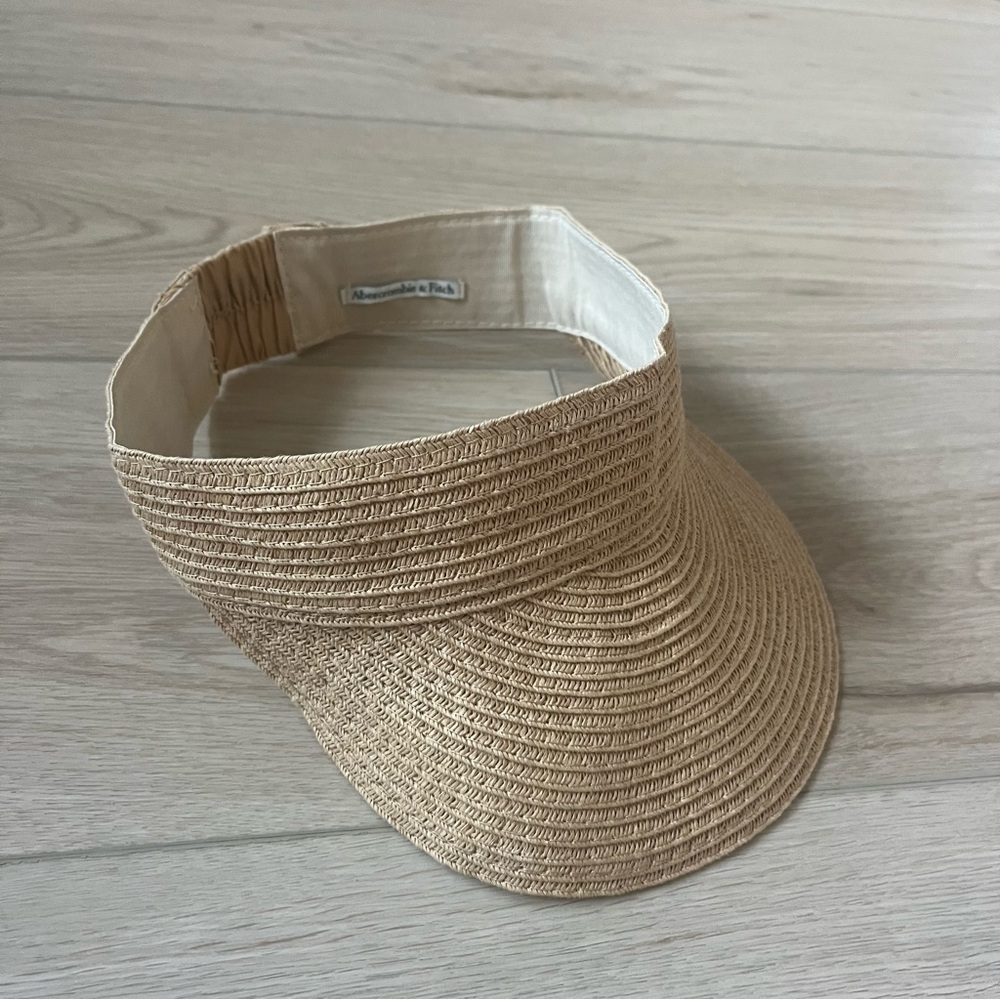 Abercrombie & Fitch Straw Rafia Visor